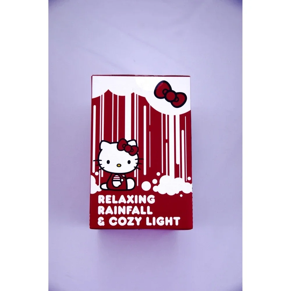 Hello Kitty LED Raincloud Fountain Ambient Cozy Warm White Light Waterfall NEW